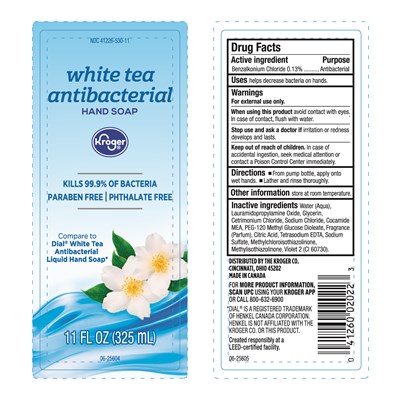 Principal Display Panel (Kroger White Tea)